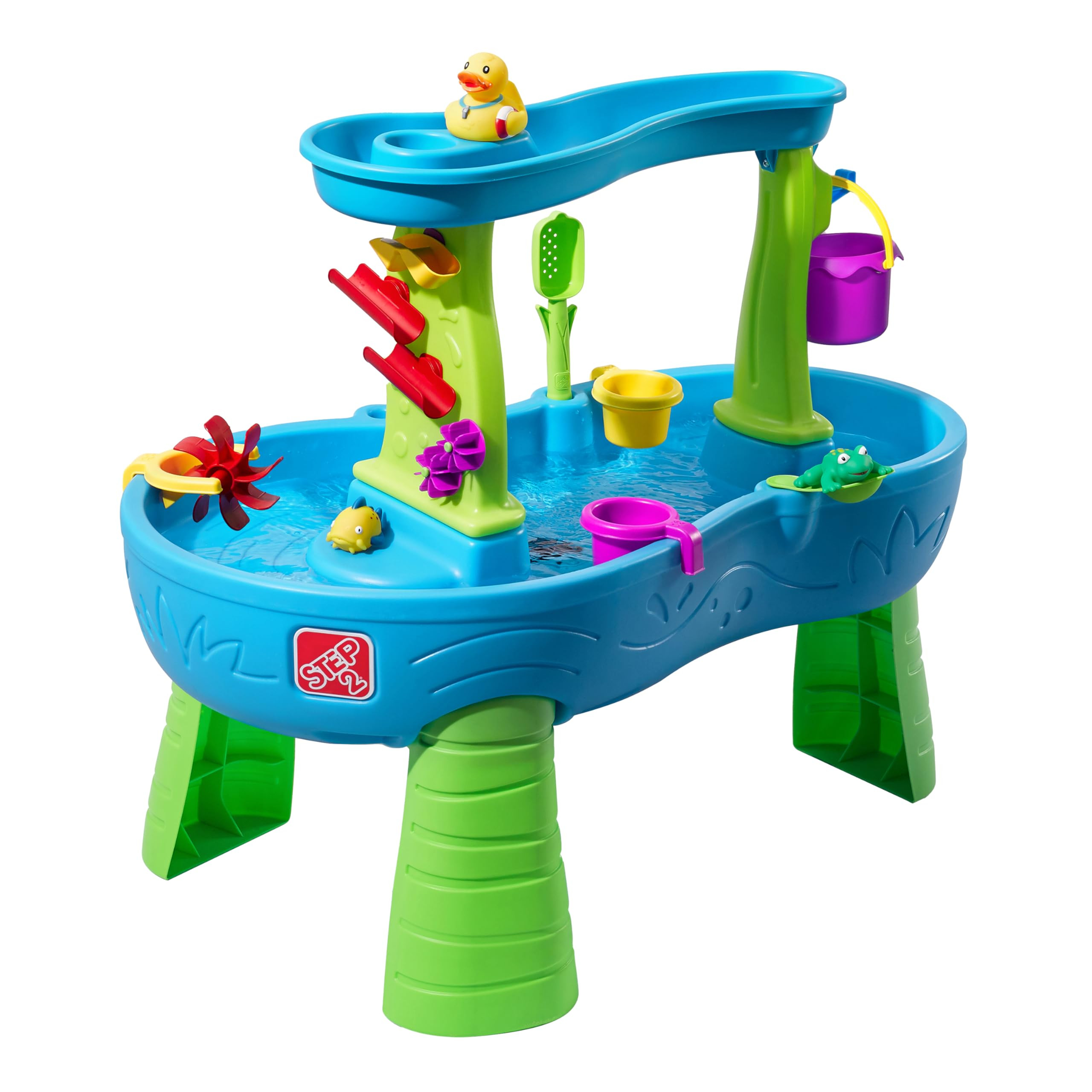 Step2 Rain Showers Splash Pond Water Table, Kids Water and Sand Activity Sensory Playset, Summer ... | Amazon (US)