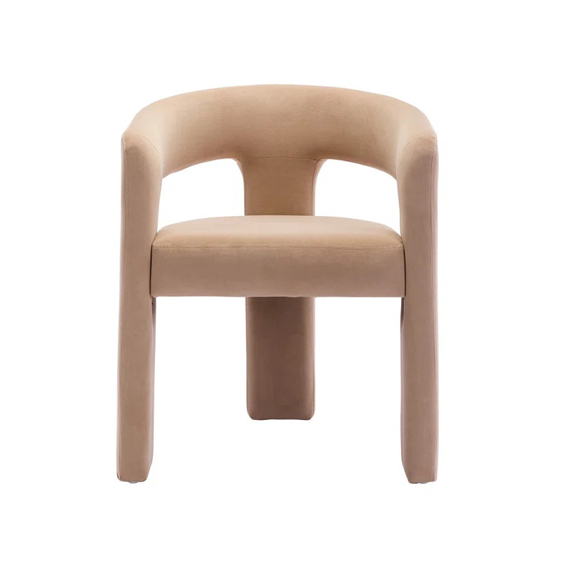 Dalpat Velvet Solid Back Arm Chair | Wayfair North America