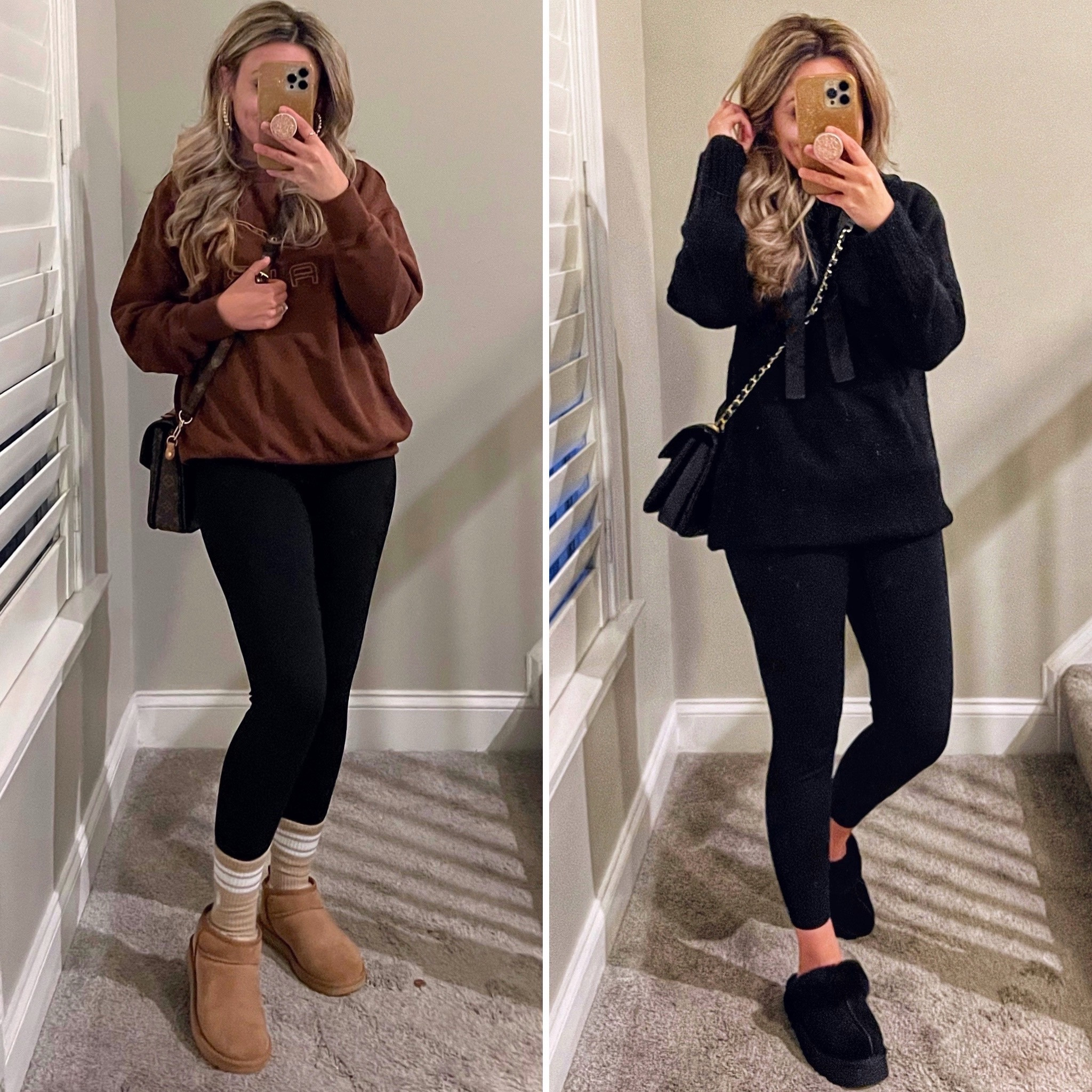 Casual outfits. My black Uggs are super comfy, love how easy it is to slip them on and I love the 1.5 inch platform. My Chestnut Uggs ultra minis are in stock from one retailer but selling fast! Uggs always make the best gifts! 

#LTKSeasonal #LTKshoecrush #LTKGiftGuide