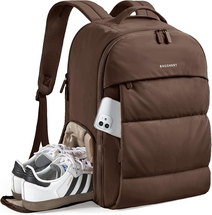 BAGSMART 30L Travel Backpack for Women, Carry on Backpack for Airplanes, Gym Backpack with Shoe C... | Amazon (US)