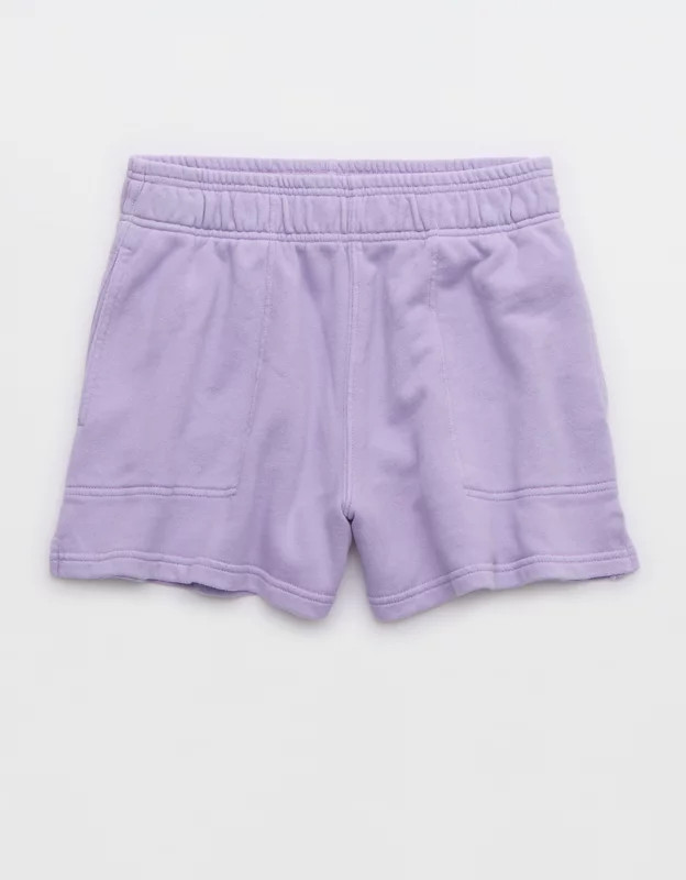 Aerie High Waisted Lumberjane Fleece Short | American Eagle Outfitters (US & CA)