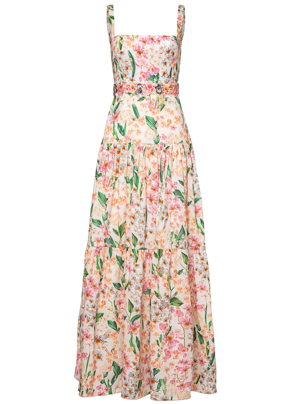 Lima Maxi Dress in Jardinera | Over The Moon