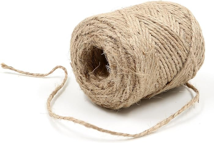 2mm - 164FT Natural Jute Twine Rope String - for Crafts Gardening Plant Accessories Gift Wrapping... | Amazon (US)