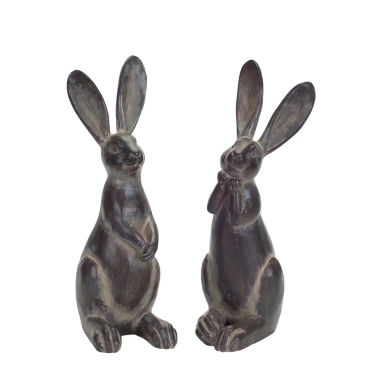 Home Decorative Rabbit (Set Of 2) 11.5"H Resin | Walmart (US)