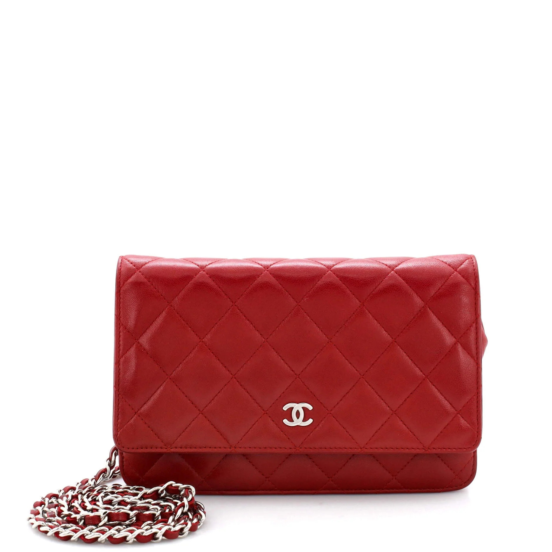 Wallet on Chain Quilted Lambskin | Shop Simon