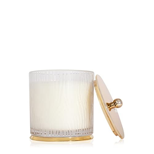 Thymes Frasier Fir Candle - Gilded Frosted Wood Grain Jar Candle - Scented Candle with a Luxury Home Fragrance - Elegant Holiday Candle - Gold Candle Lid and Gilded Gold Base (Large, 13.5 oz) | Amazon (US)
