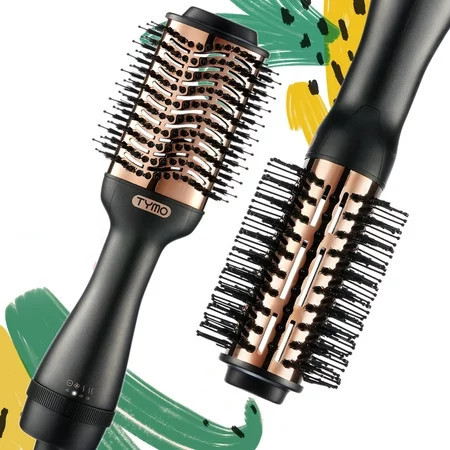 TYMO Titanium Volumizer - Hot Air Brush Professional One-Step Hair Dryer Brush with Titanium Barrel and Ionic Technology | Walmart (US)