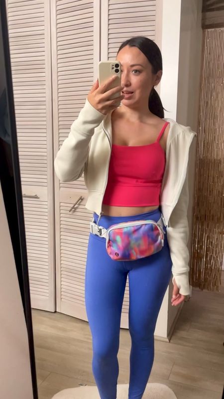 lululemon belt bag outfit idea

Atheleisure style outfit for travel or everyday wear.  Lip gloss and wild indigo color combo.

Scuba cropped hoodie and Wunder train leggings size 6.

Wunder train Strappy tank size 8

Paired with my Restfeel shoes in bone

#LTKtravel #LTKstyletip #LTKSeasonal