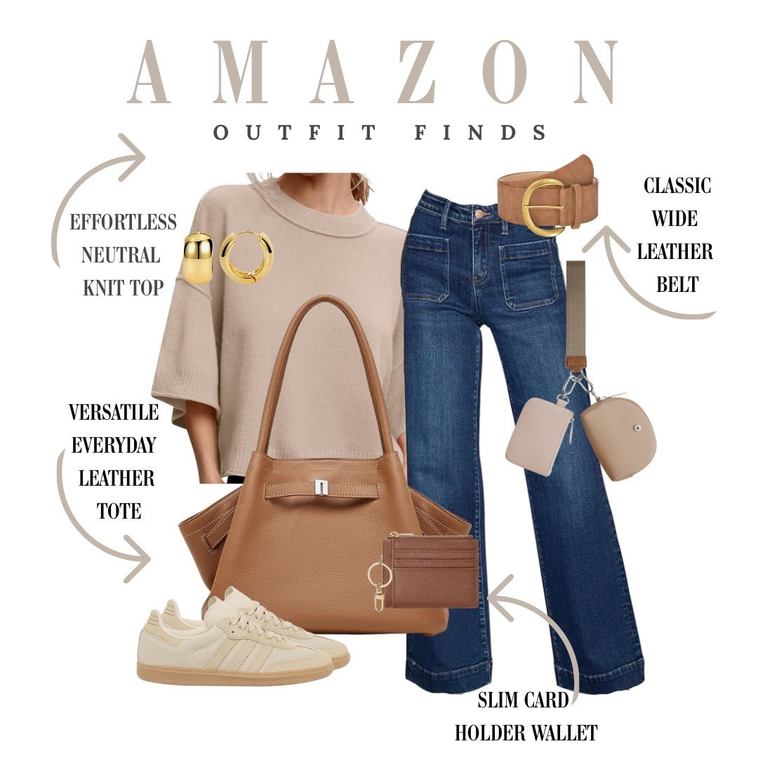 A classic neutral Amazon outfit that feels effortless and polished. Perfect for everyday wear, errands, or casual plans.

#LTKOver40 #LTKmomlife #LTKSeasonal