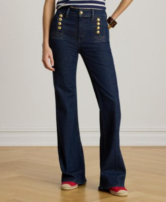 Women's High-Rise Flare Sailor Jeans | Macy's