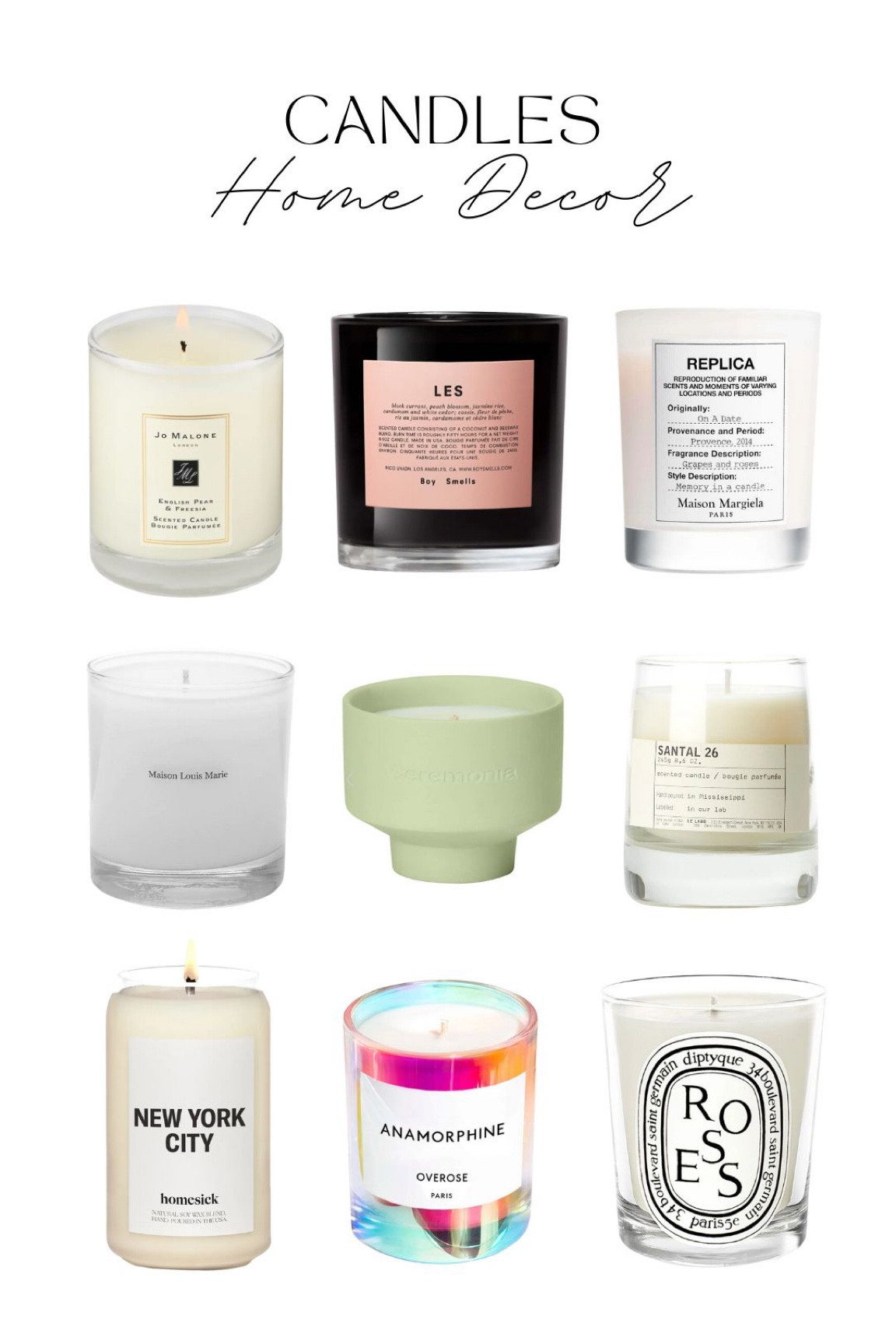 Shopping Guide: Candles for the Home

#LTKhome #LTKunder100 #LTKGiftGuide