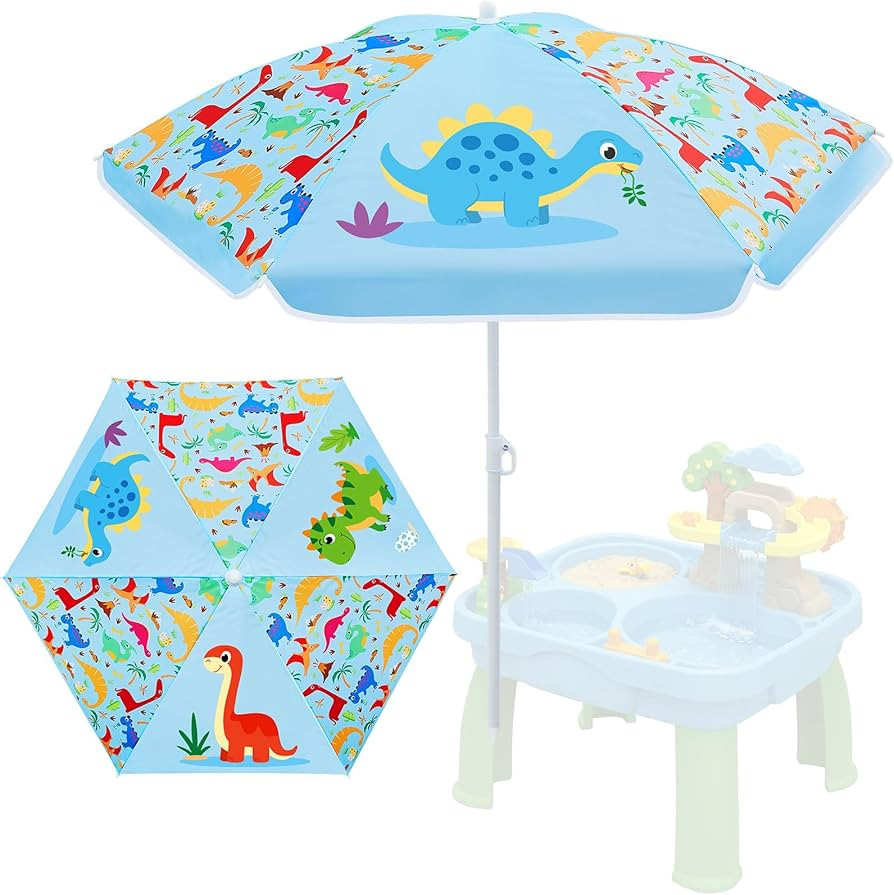 Sweetude Water Table Umbrella (Table Not Included), Kids Seaside Beach Umbrella Picnic Canopy for... | Amazon (US)