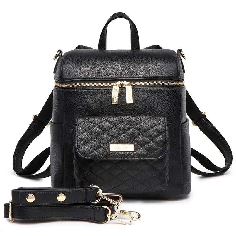 Petit Monaco Diaper Bag | Ebony Black | Luli Bebé