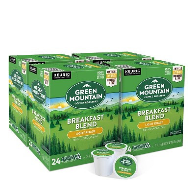 Green Mountain Coffee Breakfast Blend, Single Serve Keurig K-Cup Coffee Pods, Light Roast - 96ct | Target