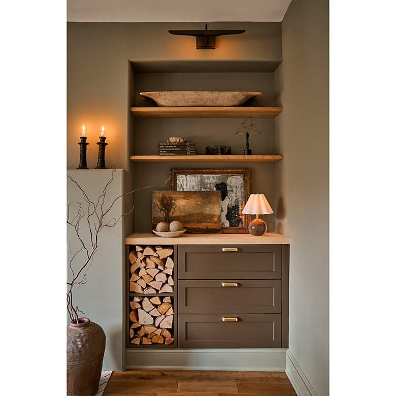 Giorgio 13" High Crystal Accent Table Lamp with White Shade | Lamps Plus