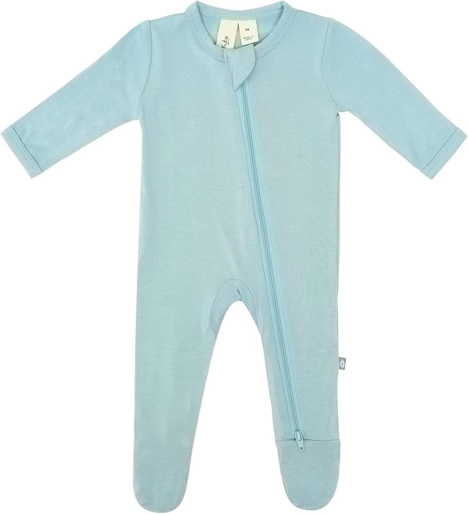 Amazon.com: KYTE BABY Soft Bamboo Rayon Footies, Zipper Closure, 0-24 Months (0-3 Months, Seafoam... | Amazon (US)