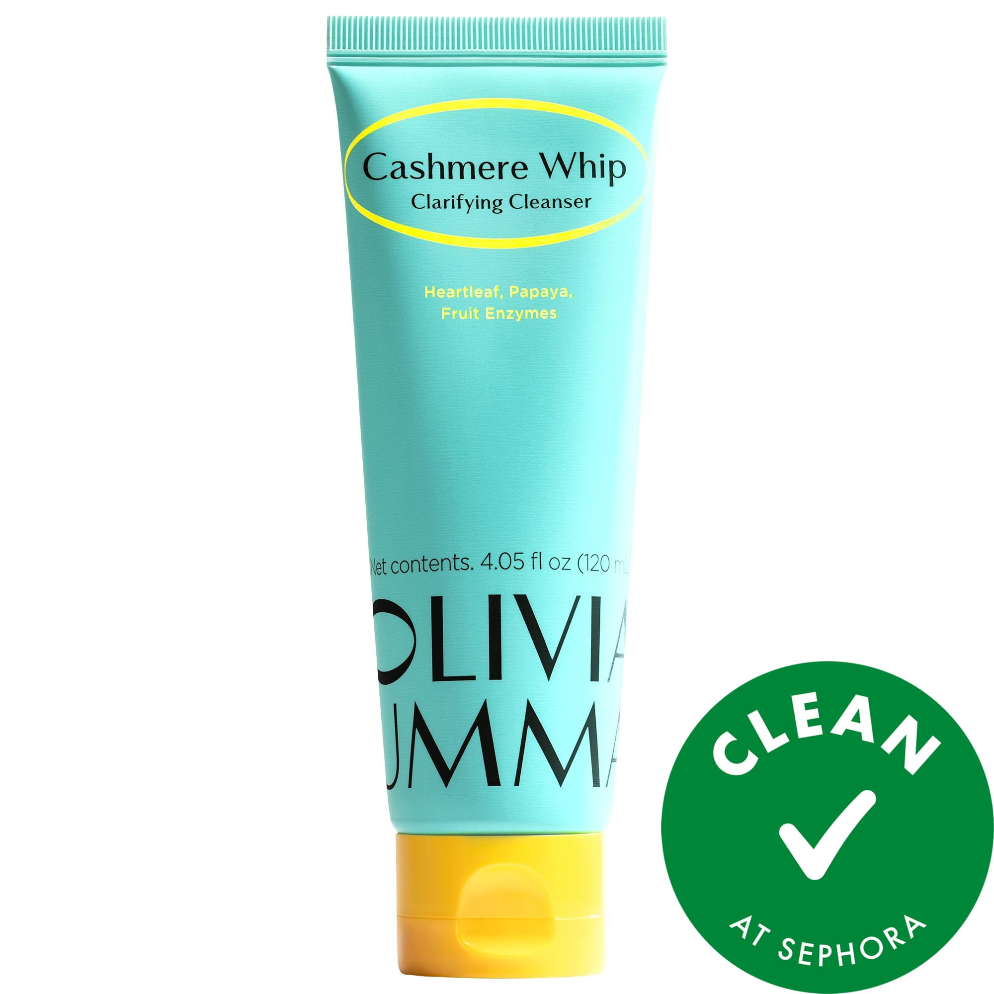 OLIVIAUMMA Cashmere Whip Clarifying Face Cleanser and Gentle Exfoliator with Heartleaf 4.05 oz/120ml | Sephora (US)