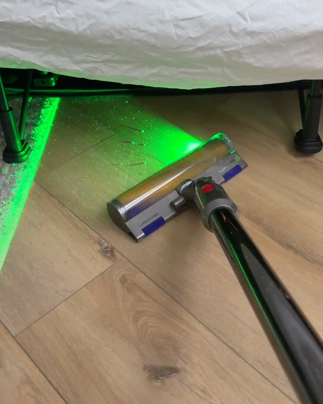 Now im wondering if my house has EVER been clean?! This green light technology has made the invisible dust and dirt VISIBLE and it’s a bit scary. 

#LTKHome #LTKdayinmylife #LTKmomlife