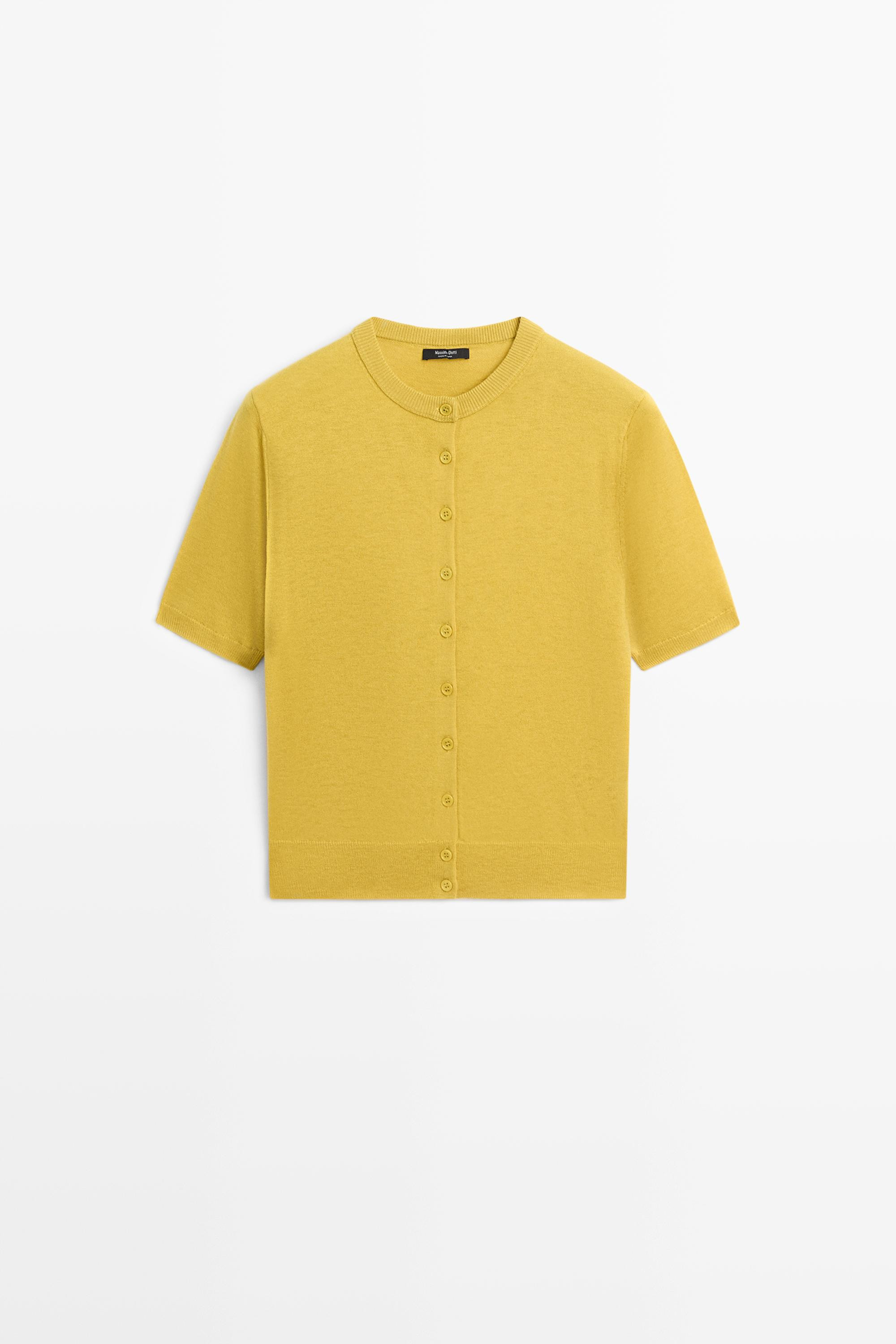 Short sleeve cardigan | Massimo Dutti UK