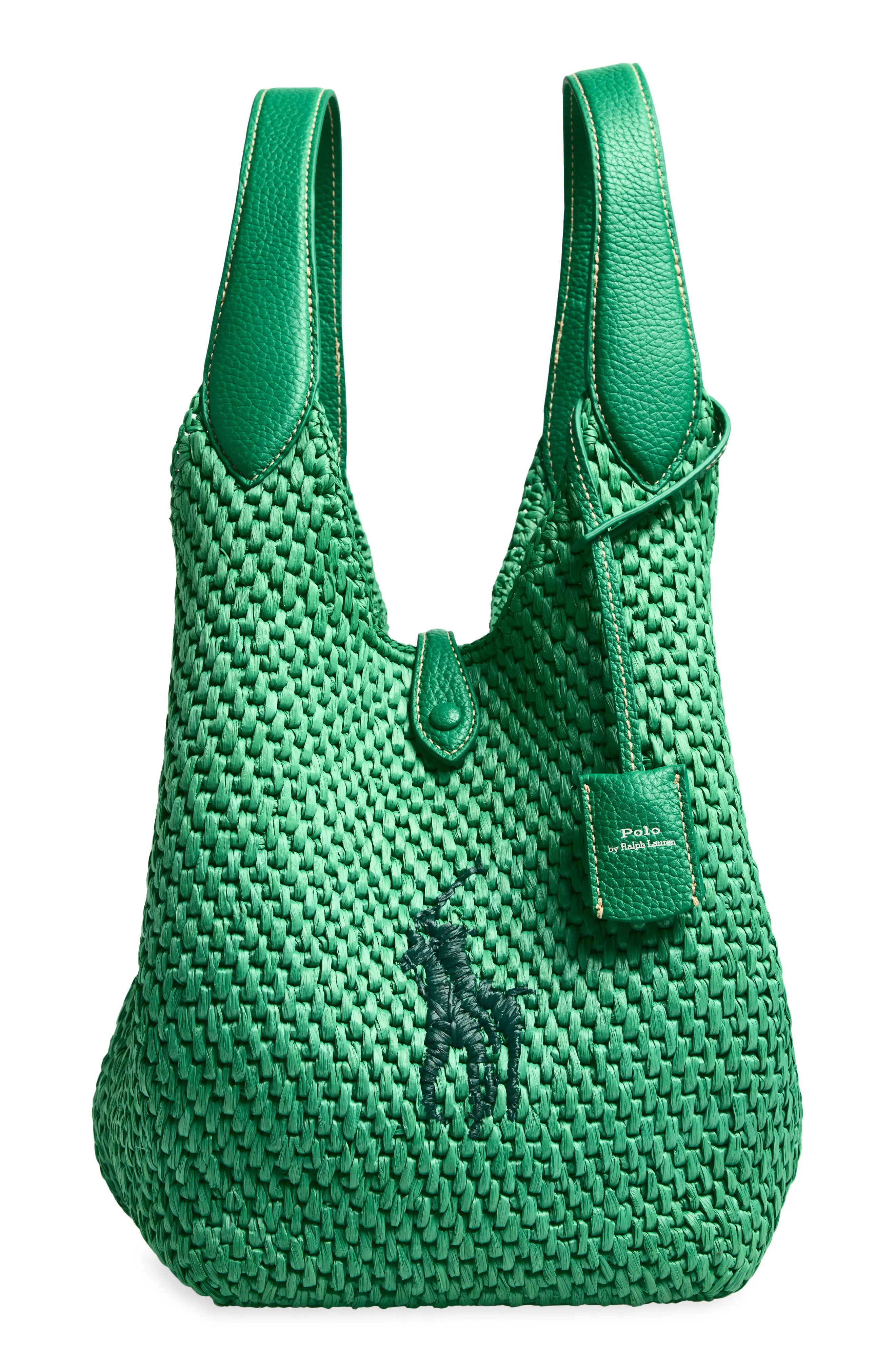 Raffia & Leather Medium Tote (Women) | Nordstrom | Nordstrom