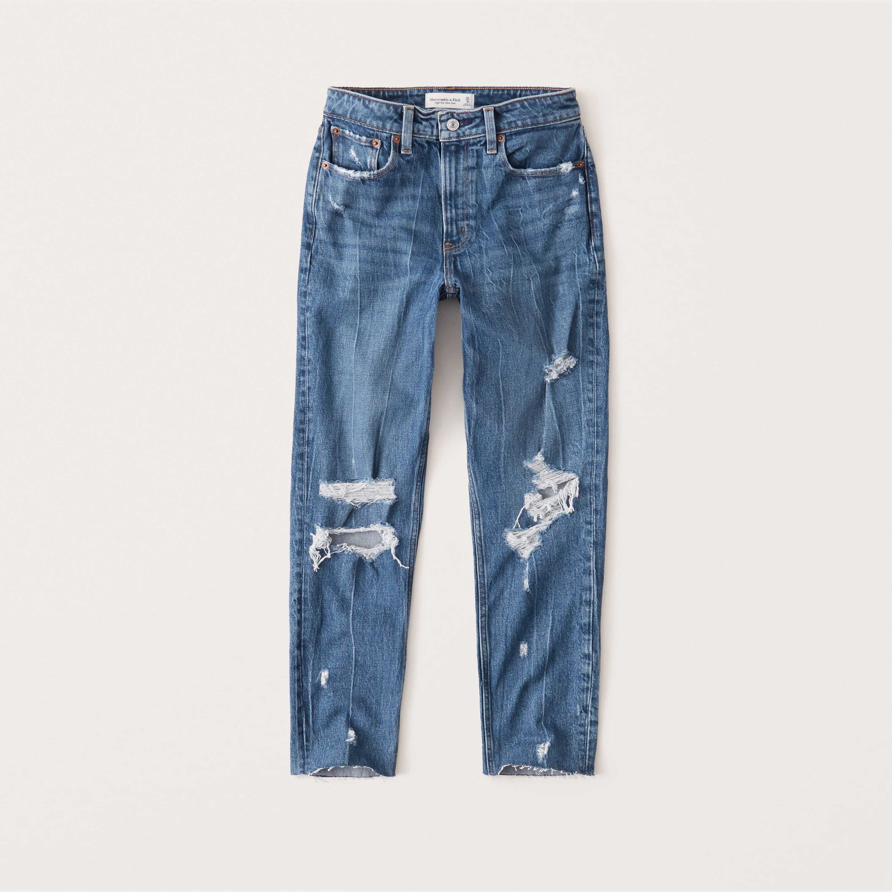 Curve Love High Rise Mom Jeans | Abercrombie & Fitch (US)