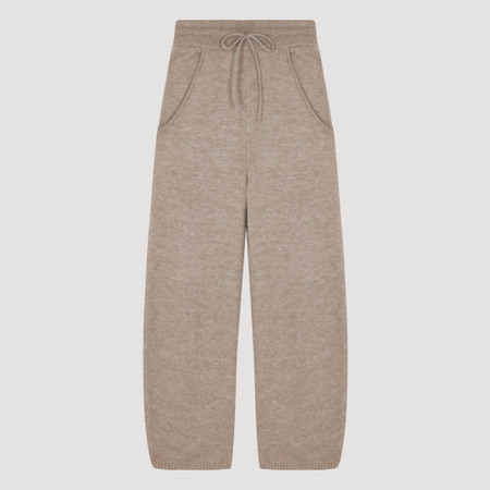 Barrel Crop Knit -Warm Stone | EllandEmm