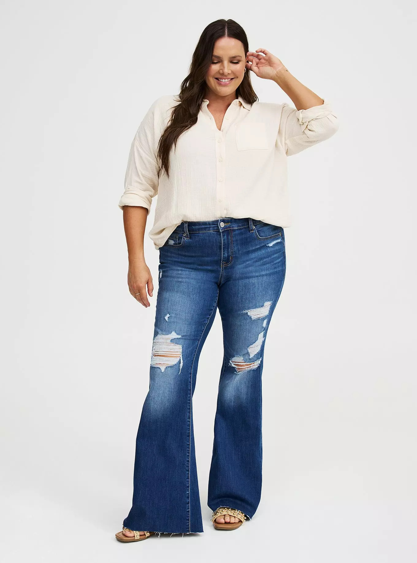 Perfect Super-Flare Mid-Rise Jean | Torrid (US & Canada)
