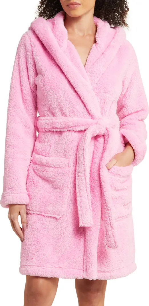 Aarti Faux Shearling Hooded Robe | Nordstrom