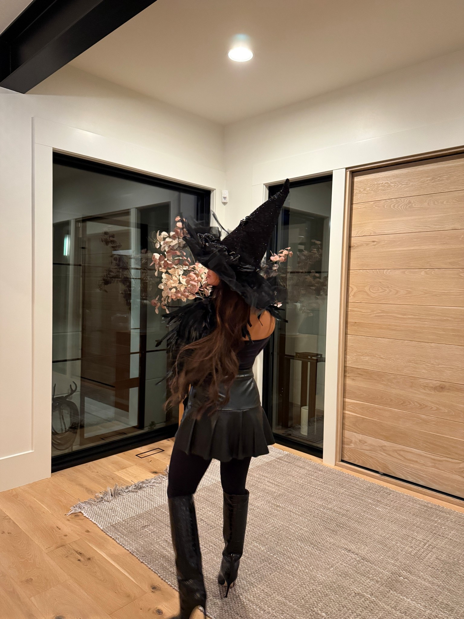 Halloween costume idea! I ordered the hat and feathers from Amazon. I pieced the outfit together with items I already owned. Witch costume.

#LTKParties #LTKStyleTip #LTKSeasonal