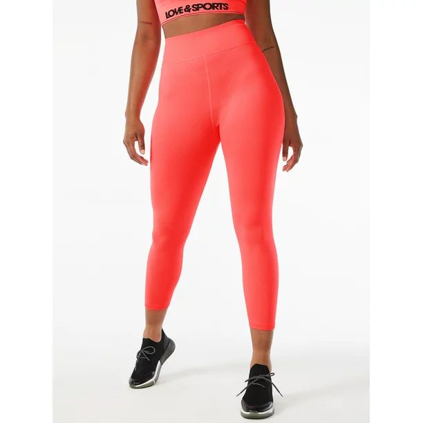 Love & Sports Women's Seamless Ribbed Leggings - Walmart.com | Walmart (US)