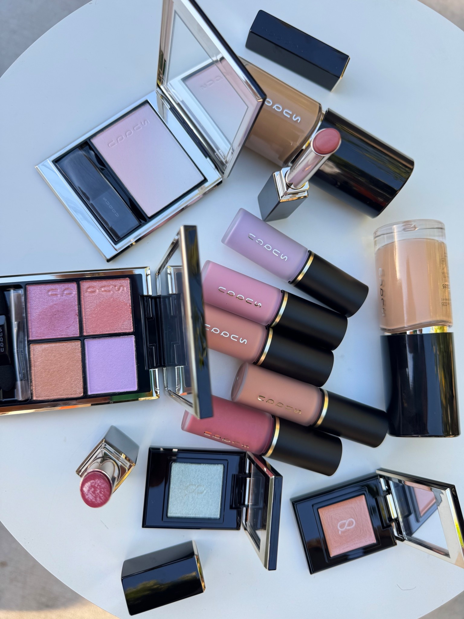 The latest SUQQU collection is here and is so well worth the pursuit! 💎

Eye Palette is 151 HANAZAKARI), Mono Eyes are in MS-03 and L-103 and lip colors are in 11 and 110! 

035 and 040 are my SUQQU liquid foundation matches. 

#LTKBeauty #LTKgrwm