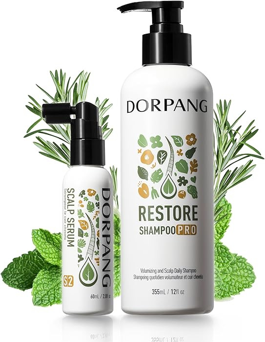 Shampoo and Scalp Serum Set for Thinning Hair in Men & Women, Clinically Tested Vegan Formula wit... | Amazon (US)