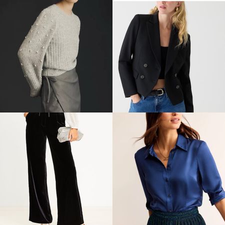 We’ve got great finds for Friday Favorites today like gorgeous sweaters from casual to party-ready, the prettiest velvet pants (50% off!), plus a cropped blazer that can go anywhere!!

#holidayoutfit #fallsweater #falloutfit #blouse #widelegpants #holidaysweater 

#LTKfindsunder100 #LTKover40 #LTKHoliday