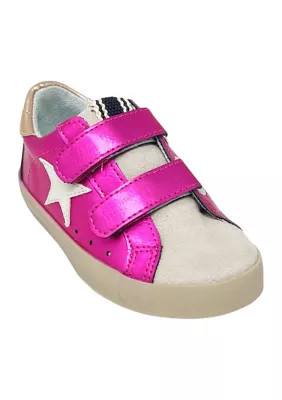 SHUSHOP Toddler Girls Sunny Sneakers, Fuchsia, 9M Little Kid | Belk