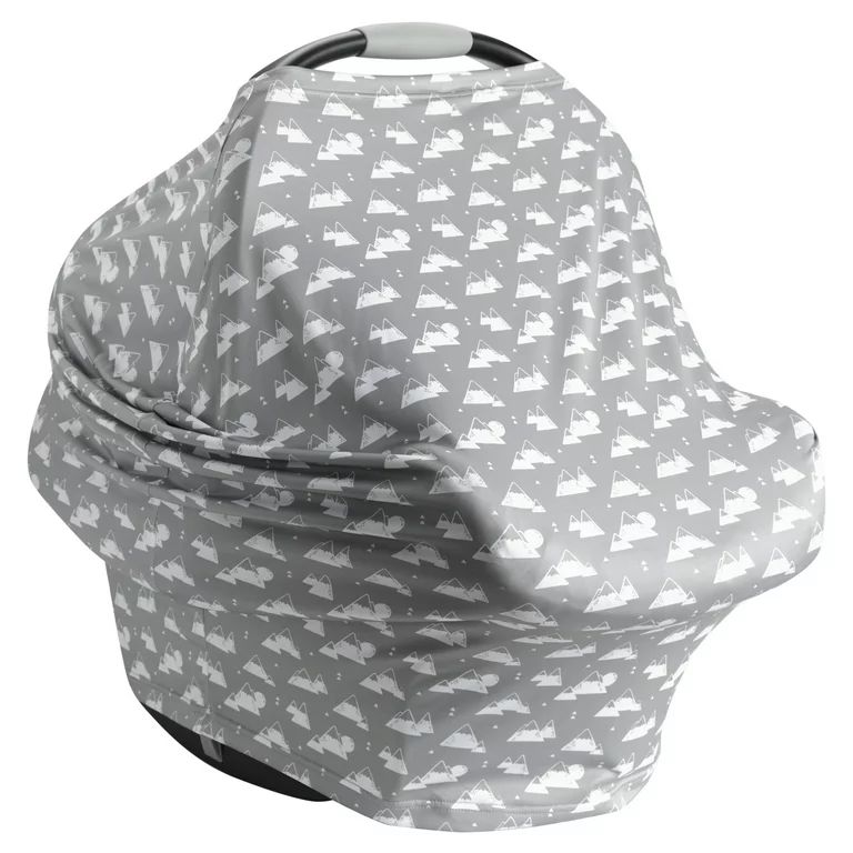 SafeFit XtraGuard™ Antimicrobial 5-in-1 Baby Car Seat and Nursing Cover, Gray | Walmart (US)