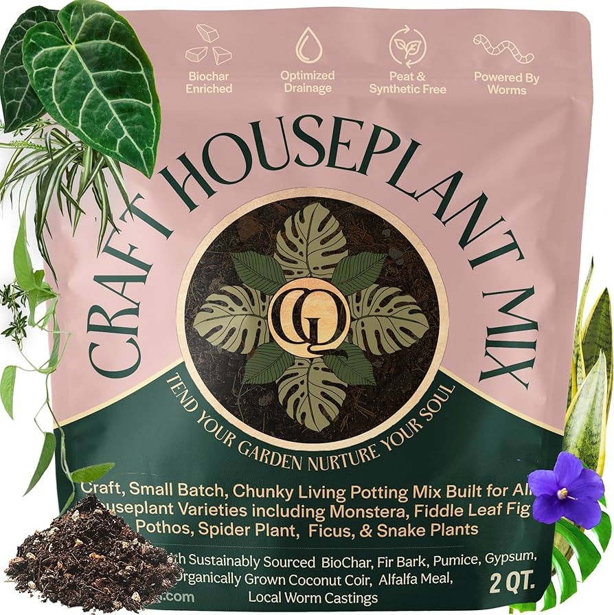 Craft Organic Houseplant Potting Mix, Elite House Plant Soil, Chunky, Well Draining Potting Soil ... | Amazon (US)