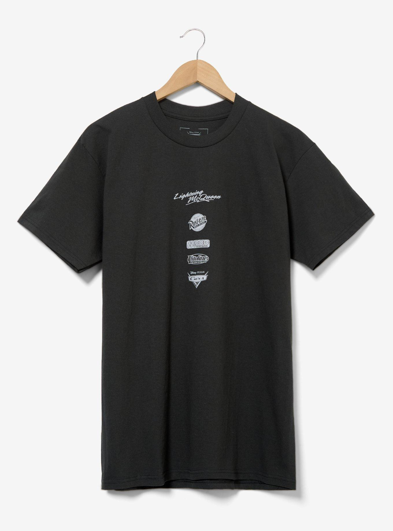 Disney Pixar Cars Lightning McQueen Badges T-Shirt - BoxLunch Exclusive | BoxLunch