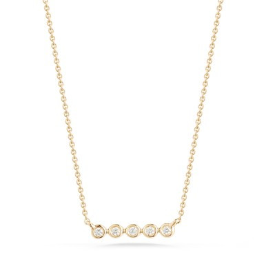 Lulu Jack Mini Bezel Bar Necklace | Dana Rebecca Designs