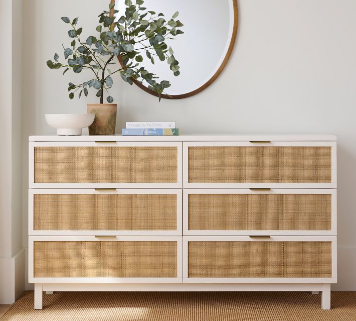 Westly Cane 6-Drawer Dresser | Pottery Barn (US)