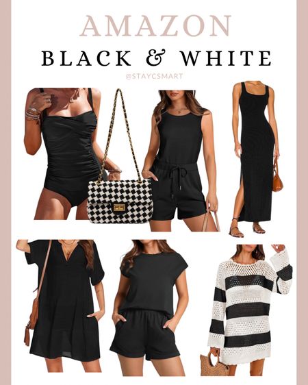 Black and white fashion finds from amazon, amazon resort wear finds, summer fashion finds from Amazon 

#LTKFindsUnder100 #LTKStyleTip #LTKFindsUnder50