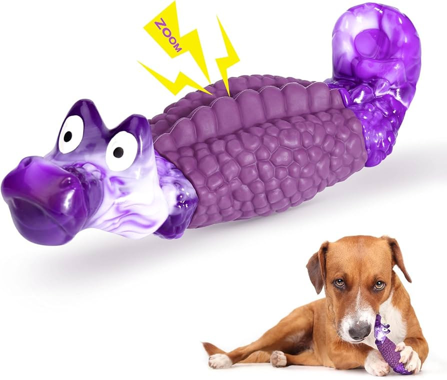 HGB Tough Dog Toys for Aggressive Chewers, Squeaky Indestructible Dog Toy, Dog Toys for Large Dog... | Amazon (US)