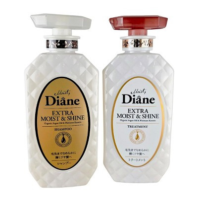 Diane Moist Extra Moist & Shine Shampoo & Extra Moist & Shine Treatment (15.21 oz) - DUO SET KIT - Saturate strands in keratin for mirror-like shine | Target