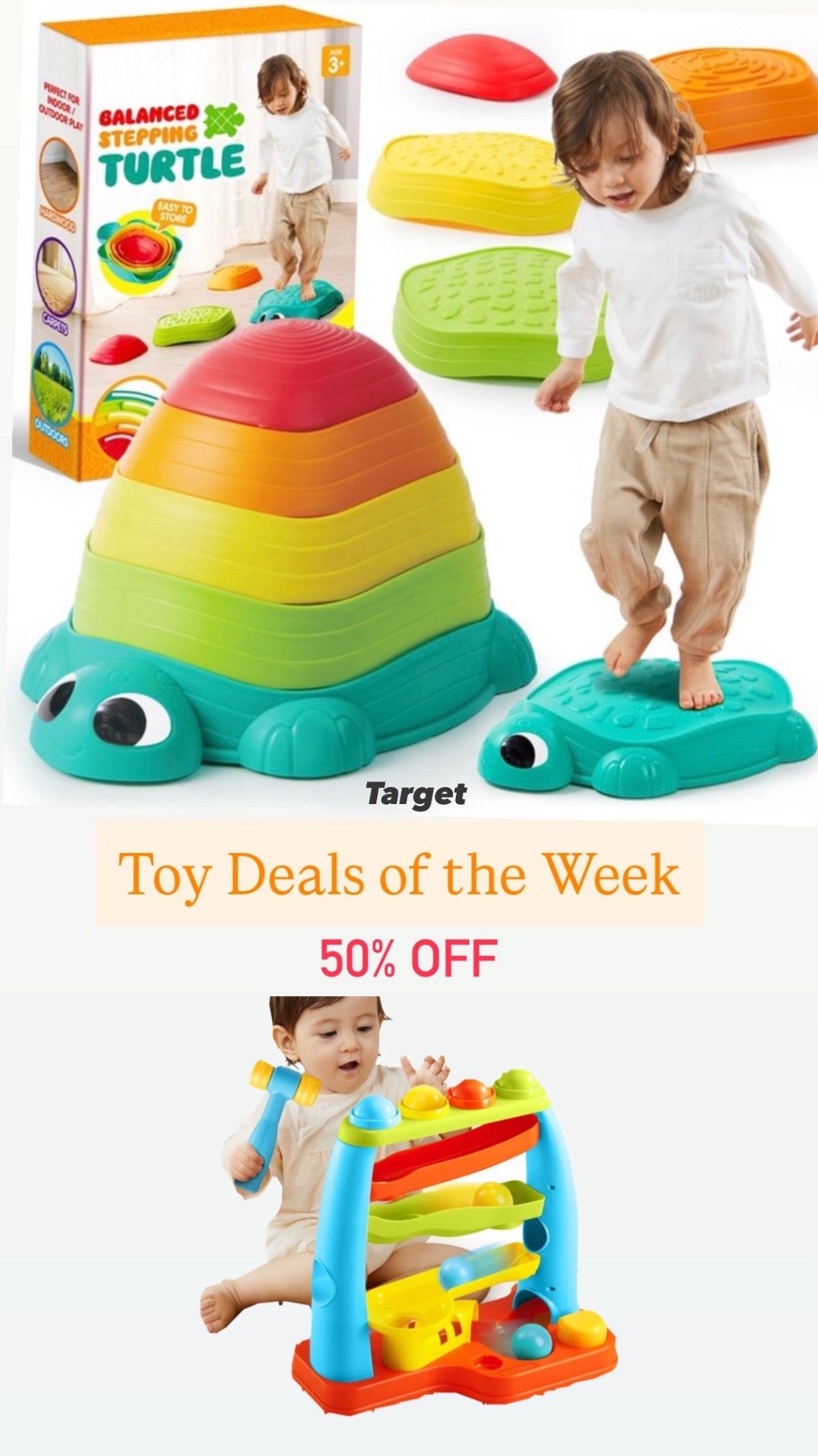 Two of Remi's favorite kind of toys are marked down 50% off at Target this week ❤️ Great for learning, early development of balancing, & motor skills

#LTKMoms #LTKToys #Toddler #Kids #PriceDrop #MontessoriToys #ToddlerToys #KidsToy #TargetDeals #EarlyDevelopment #NonSlip #SteppingStones #Balance #Joyfy

#LTKBaby #LTKKids #LTKSaleAlert