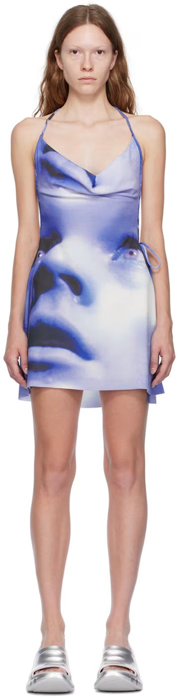 SSENSE Exclusive Blue Leo Minidress | SSENSE