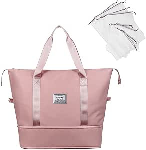 NPBAG Women Travel Duffel Bag, Multi Functional Large Expandable Weekender Carry-on Tote, Gym Wor... | Amazon (US)