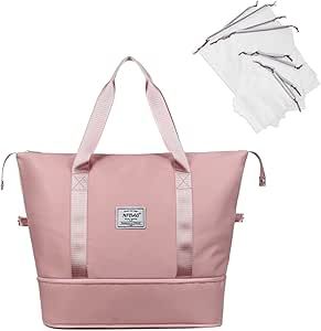 NPBAG Women Travel Duffel Bag, Multi Functional Large Expandable Weekender Carry-on Tote, Gym Wor... | Amazon (US)