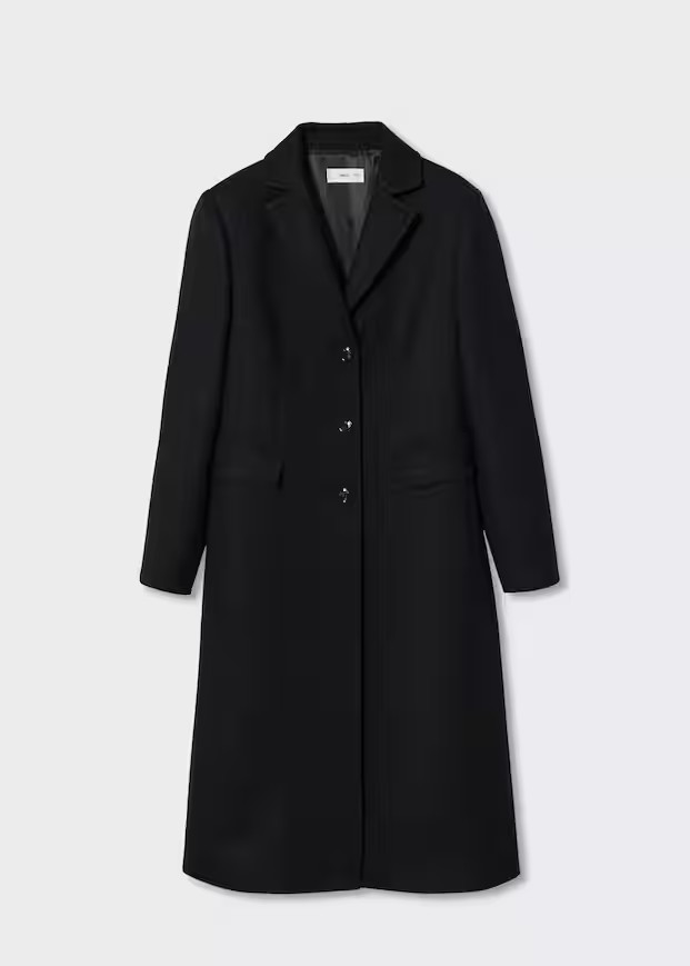 Fitted coat with buttons -  Women | Mango USA | MANGO (US)