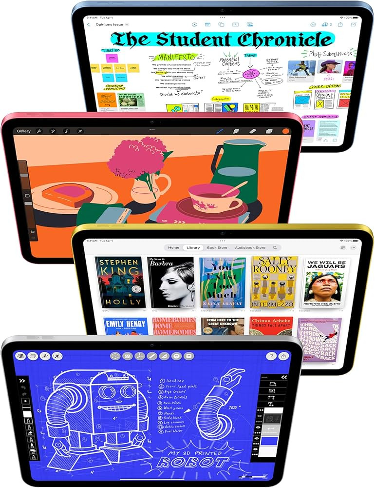 Apple iPad 11-inch: A16 chip, 11-inch Model, Liquid Retina Display, 128GB, Wi-Fi 6, 12MP Front/12... | Amazon (US)