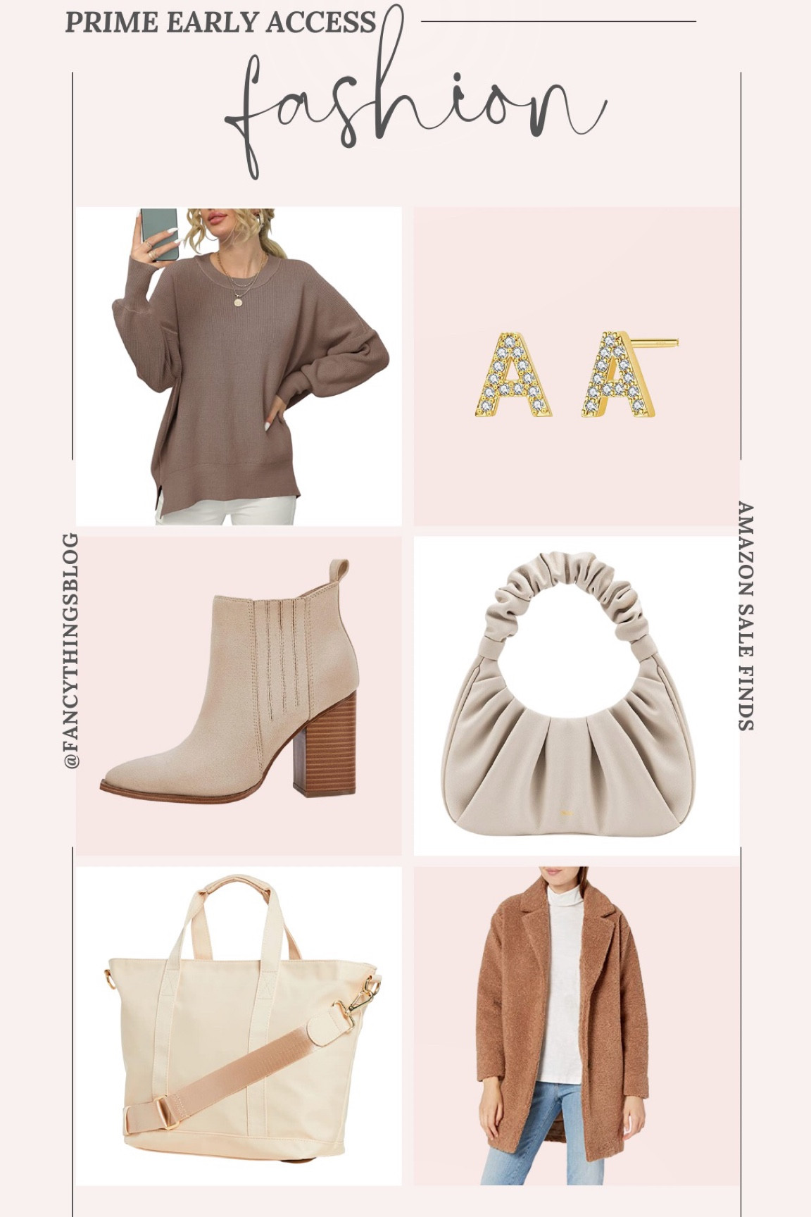 Prime early access sale fashion finds! 🤍

Prime day, amazon, sweaters, Stoney clover tote bag, purse, cozy coat, fall fashion, initial stud earrings 

#LTKunder50 #LTKunder100 #LTKsalealert
