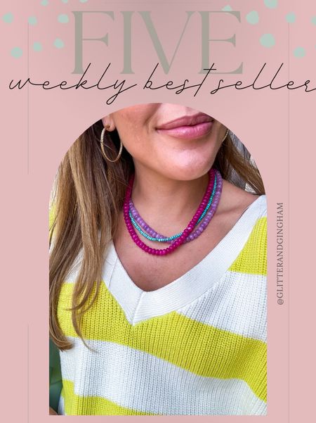 WEEKLY BEST SELLERS:: matching set, loungewear,  maternity friendly finds, beaded necklace, colorful dress, linen dress, striped dress, floral maxi, printed jumpsuit, workout tops, affordable summer sandals // ft. J. Crew, Farm Rio, Aerie, Dillard’s, Etsy finds, Boden, Target finds //  pregnancy outfits

#LTKStyleTip #LTKSeasonal #LTKFindsUnder100